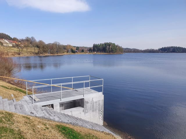 Rybník Hnačov – nová výpust a přeliv