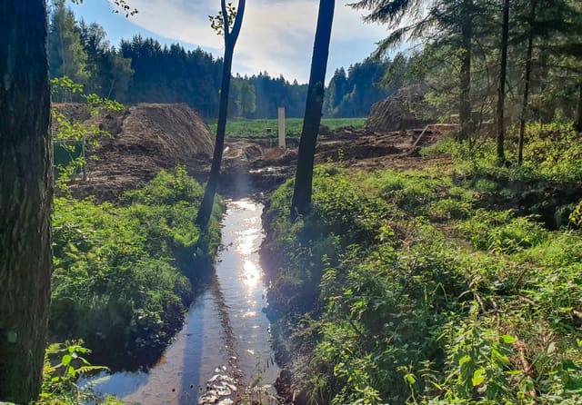 VN Rybná, České Velenice – odtokové koryto